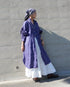 Linen Tuck Shirt Dress / Khakibeige・Frenchblue